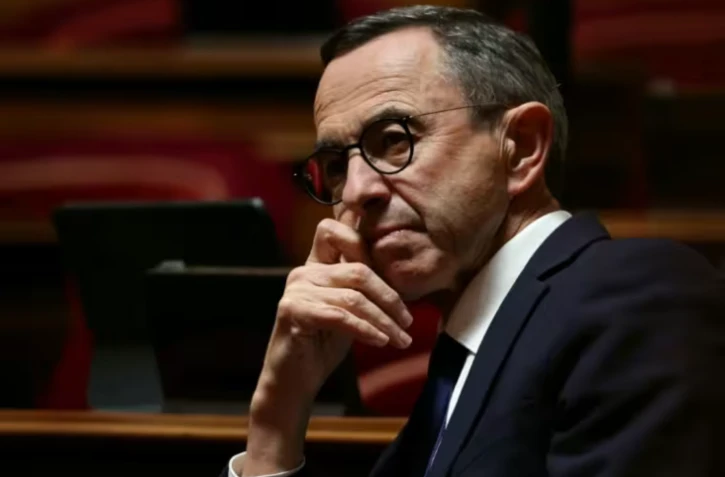 Le président des Républicains, Bruno Retailleau, le 27 novembre 2025 à l'Assemblée nationale à Paris ( AFP / Thomas SAMSON )