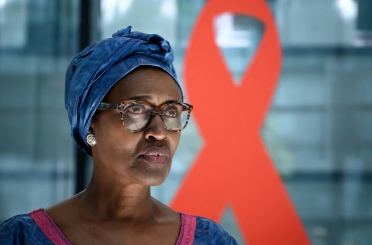 La directrice exécutive de l'Onusida, Winnie Byanyima, en juillet 2020 à Genève 