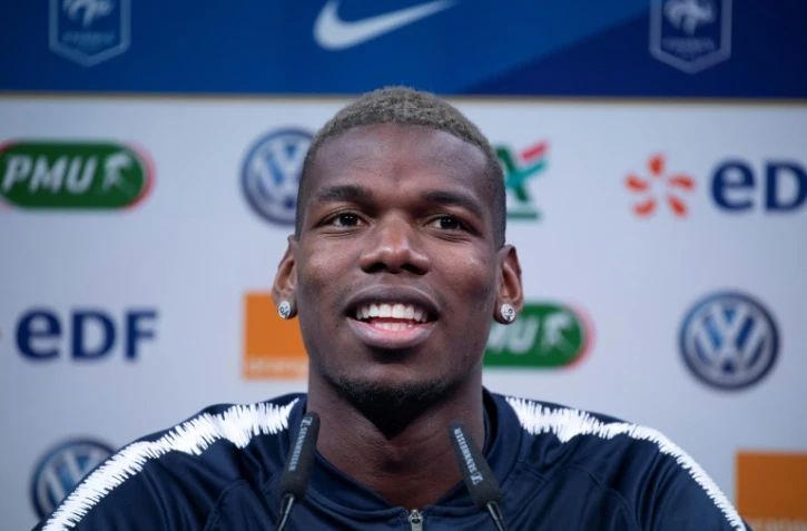 Le milieu de terrain des Bleus Paul Pogba, le 20 mars 2019 à Clairefontaine