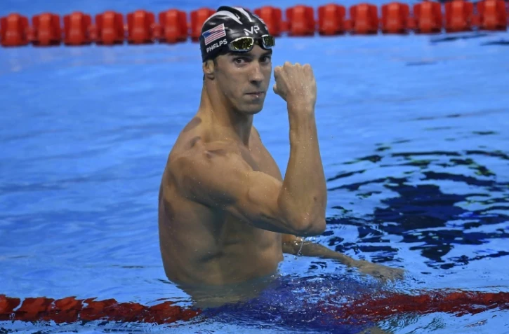 Le nageur américain Michael Phelps après sa victoire sur 200 m papillon, sa 20e médaille d'or olympique, le 9 août 2016 aux JO de Rio