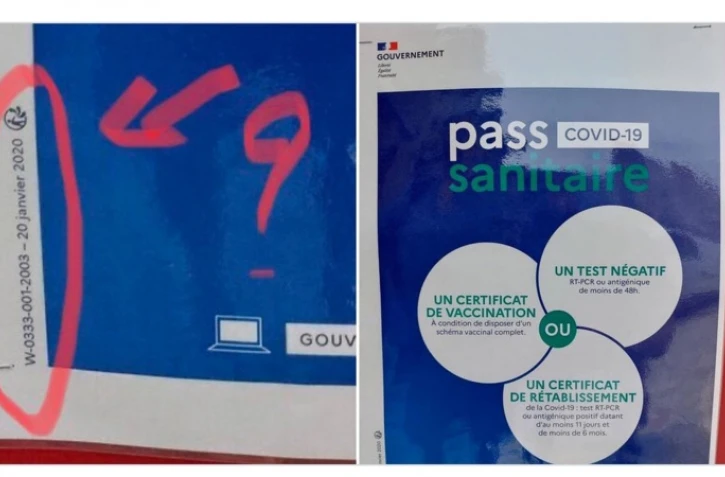 Affiches du pass sanitaire datant de janvier 2020 : attention aux fake news