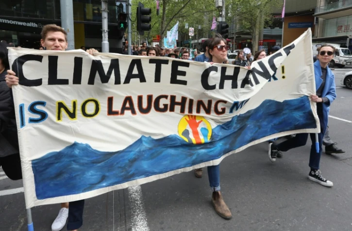 Manifestation pour le climat à Melbourne le 7 octobre 2019.