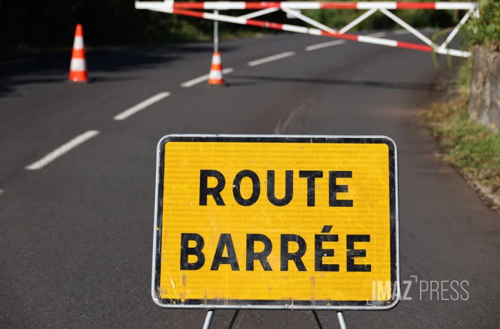 Éboulis sur la route de la Montagne 