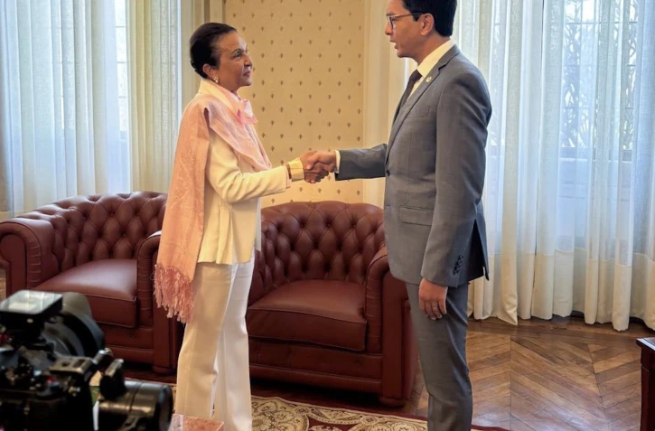 Huguette Bello rencontre Andry Rajoelina