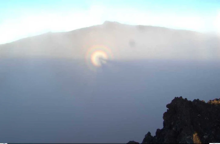 Volcan : une "gloire" observée au Dolomieu