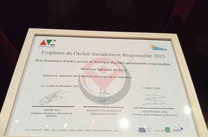 La maison de l'emploi du nord récompensée
