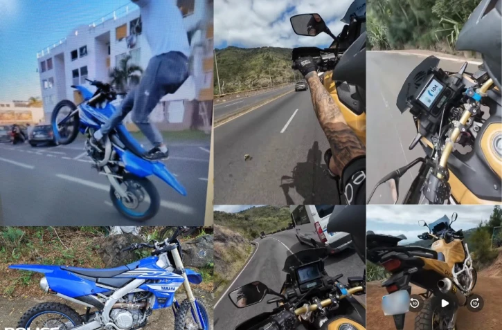 Ils se filment entrain d'enfreindre la loi à moto, 2 hommes interpellés par la police