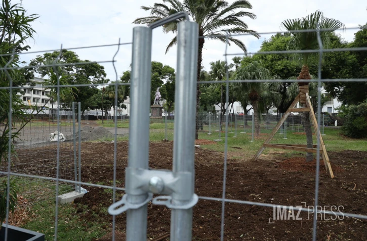 Saint-Denis, rénovation des jardins de la préfecture
