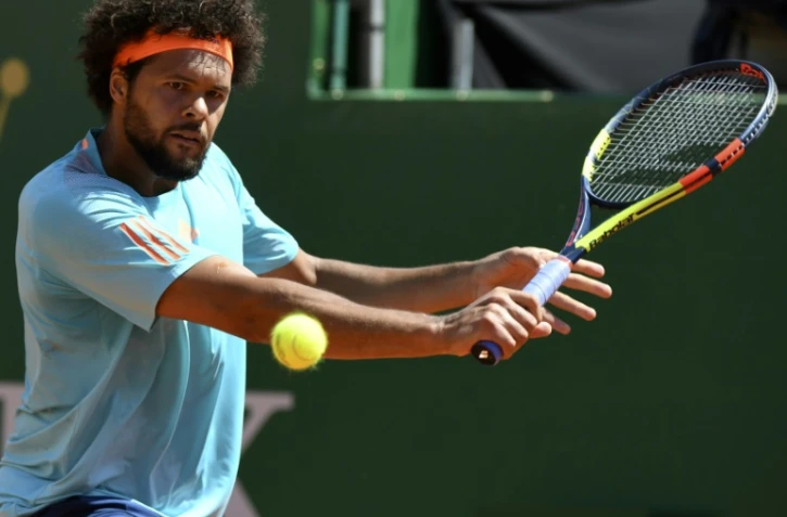 Jo-Wilfried Tsonga au Masters 1000 de Monte-Carlo, le 18 avril 2017