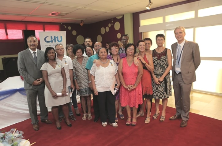 Remise de médailles du travail aux agents du CHU