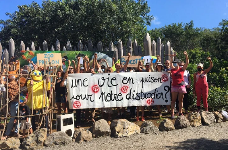 manifestation zoo étang salé extinction rebellion 3 juillet 2021