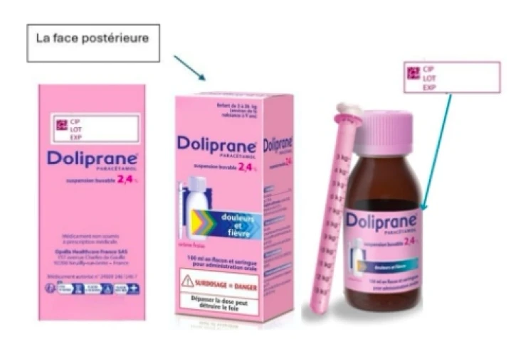 Rappel de 27 lots de Doliprane 2,4 % réservés aux jeunes enfants à cause d'un défaut de fabrication