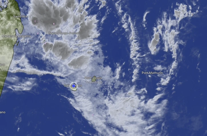 Une zone perturbée "peu organisée" à plus de 600 km au nord-ouest de La Réunion