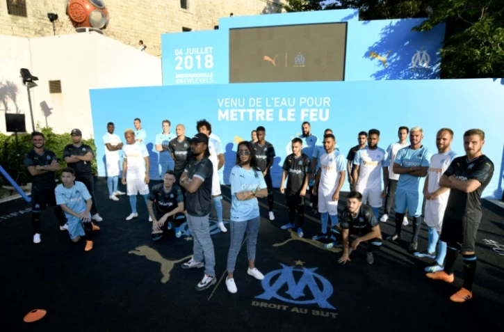 Joueurs de l'OM, le 4 juillet 2018