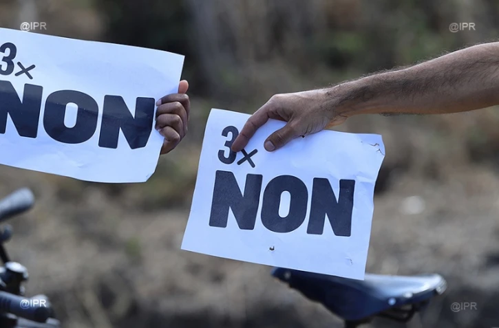 Chaêne huamine contre la carrière de Bois Blanc