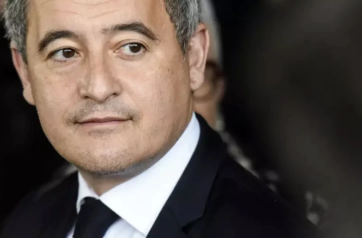 Gérald Darmanin à Rennes, le 12 février 2024 ( AFP / Sebastien SALOM-GOMIS )