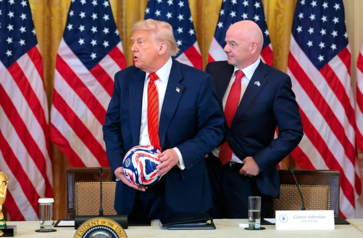 Donald Trump et Gianni Infantino.Getty Images via AFP