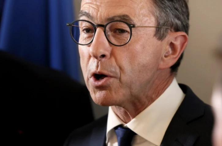 Le ministre de l'Intérieur Bruno Retailleau le 18 mai 2025 à Paris ( AFP / Kiran RIDLEY )