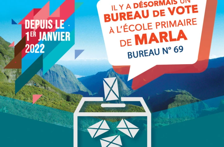 Inscription sur les listes électorales à Marla, Mafate