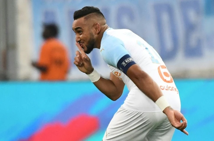 L'attaquant de l'OM Dimitri Payet buteur lors de la victoire à domicile face à Guingamp en 5e journée de L1 le 16 septembre 2018