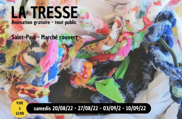 La Tresse : des ateliers de tressage collectif organisés à Saint-Paul 