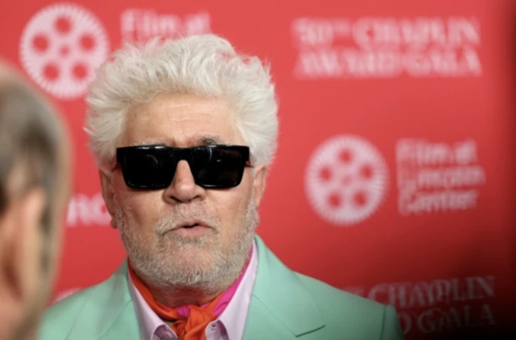 Le réalisateur espagnol Pedro Almodovar, le 28 avril 2025 à New York ( GETTY IMAGES NORTH AMERICA / Michael loccisano )