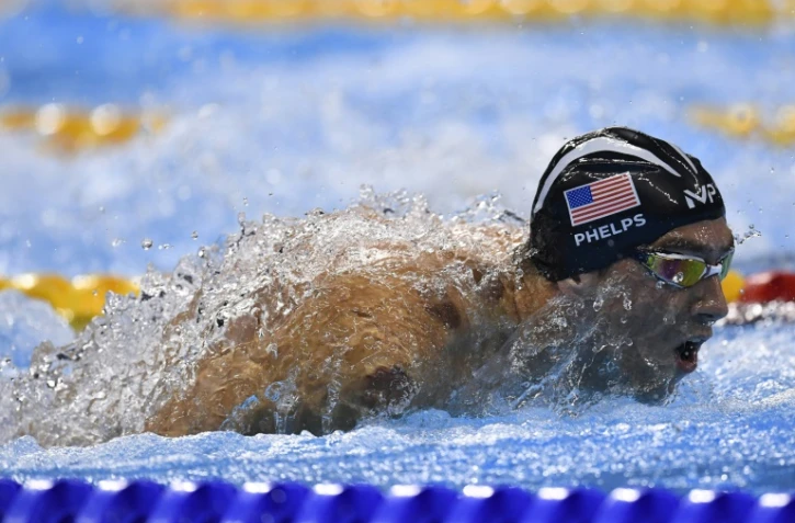 L'Américain Michael Phelps en demi-finale du 200 m papillon le 8 août 2016 à Rio