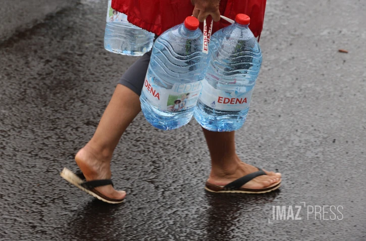 distribution eau potable aprés le passage de Belal 