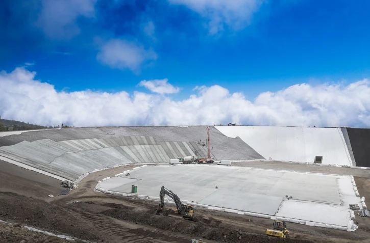 Le Tampon : Point sur l'avancement des travaux de la retenue collinaire de Piton Sahale