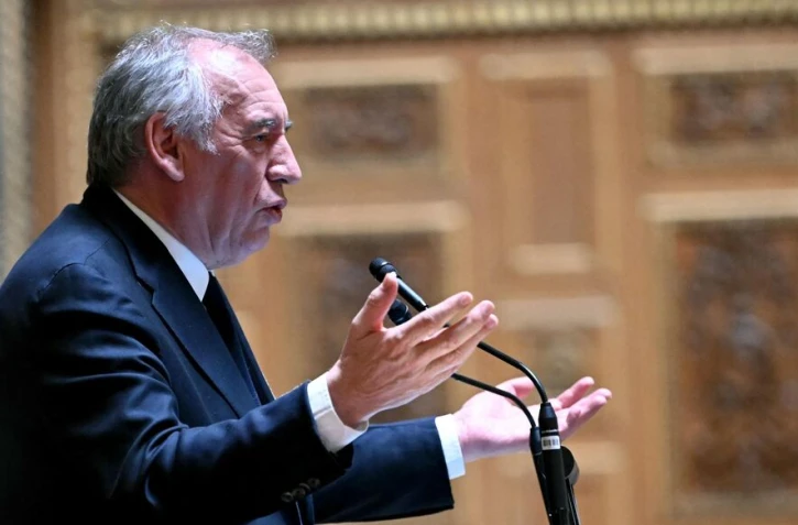 Le Premier ministre François Bayrou lors de sa déclaration de politique générale au Sénat, le 15 janvier. AFP/Bertrand Guay