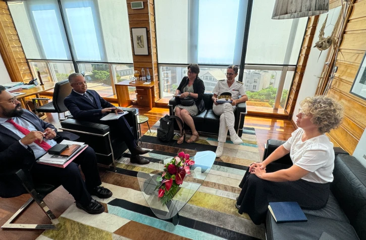 Cyrille Melchior rencontre la ministre déléguée chargée des Outre-Mer Marie Guévenoux