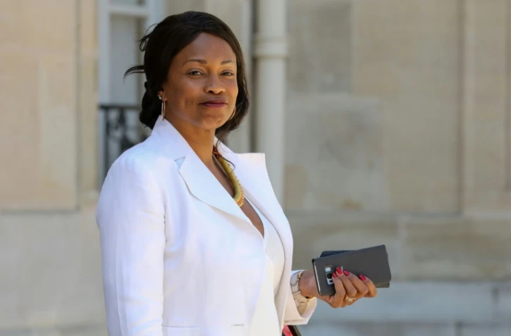Laura Flessel à sa sortie de l'Elysée le 27 juin 2018