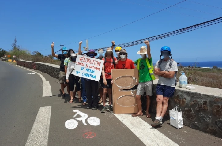 Extinction Rebellion, action Ă Saint-Leu