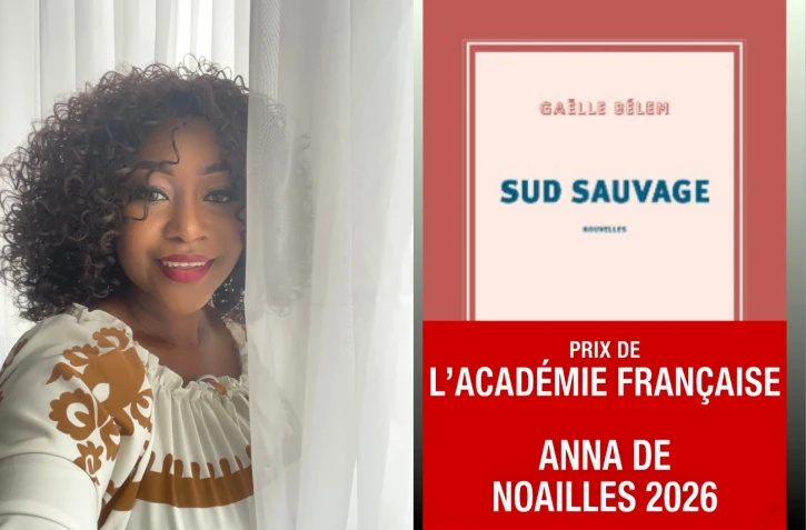 "Sud sauvage" de Gaëlle Bélem, reçoit un prix de l'Académie française, l'une de ses histoires sera adaptée en film