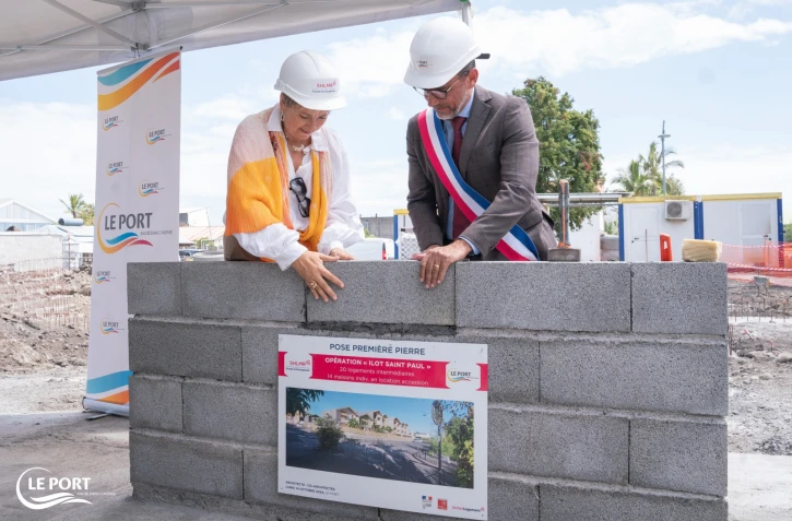 Le Port pose la première pierre de la résidence "Ilot Saint-Paul"