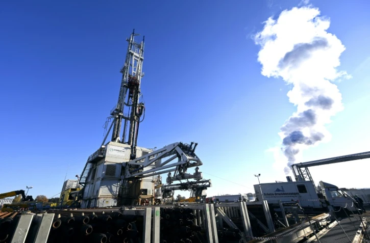 Le site du projet de centrale géothermique de Reichstett, près de Starsbourg, le 18 novembre 2020