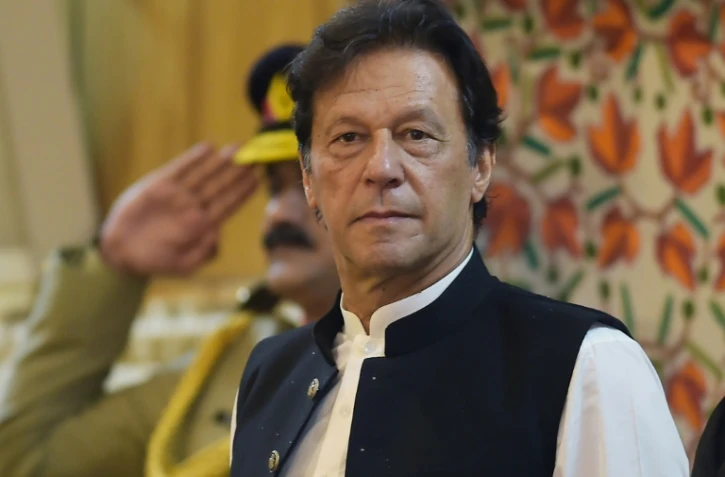 Le Premier Ministre pakistanais Imran Khan à Muzaffarabad le 14 août 2019