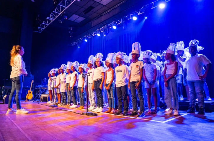 Le Port : restitution de la "Chorale pour mieux grandir " au Kabardock 