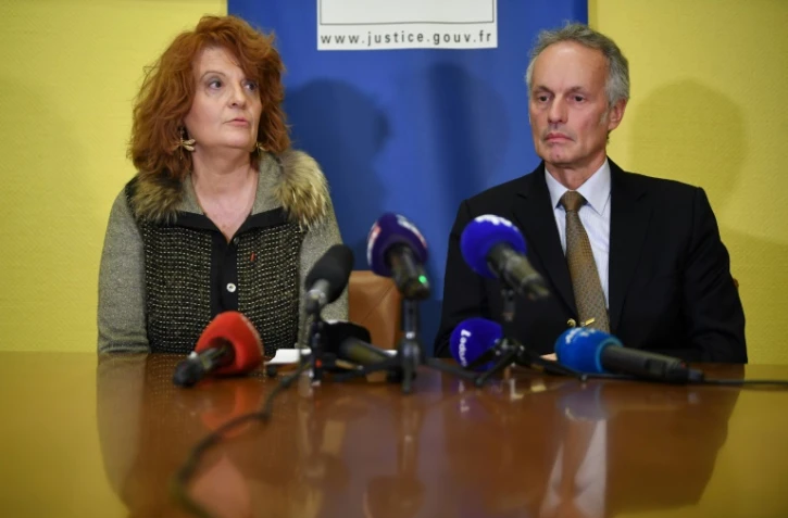 La procureure de Créteil Laure Beccuau et le directeur adjoint de la police judiciaire régionale, Philippe Bugeaud, en conférence de presse, le 4 janvier 2020 au Palais de justice de Créteil