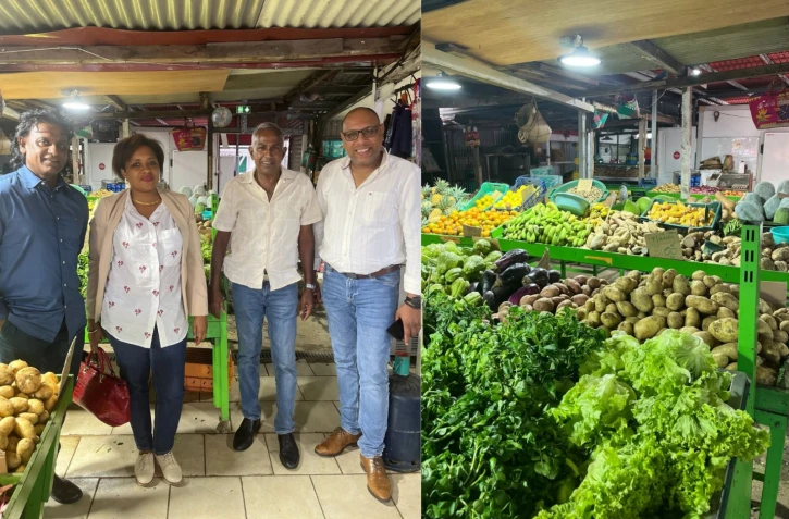 CCIR : Pierrick Robert et des élus visitent une épicerie de proximité à Saint-André