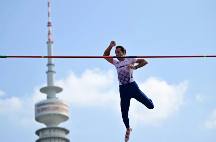 Le perchiste français Renaud Lavillenie lors des champions d'Europe d'athlétisme à Munich, le 18 août 2022
