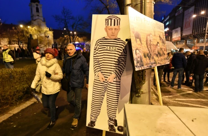 Manifestation contre la corruption le 9 mars 2018 à Bratislava.