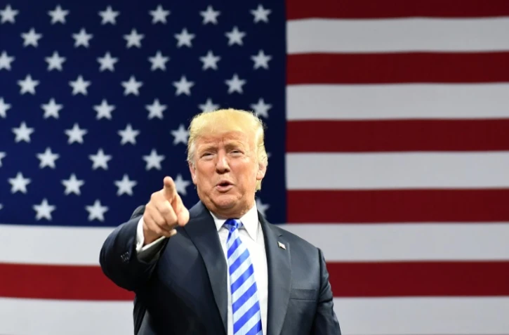 Le président américain Donald Trump, lors d'un meeting politique à Charleston, en Virginie occidentale, le 21 août 2018 