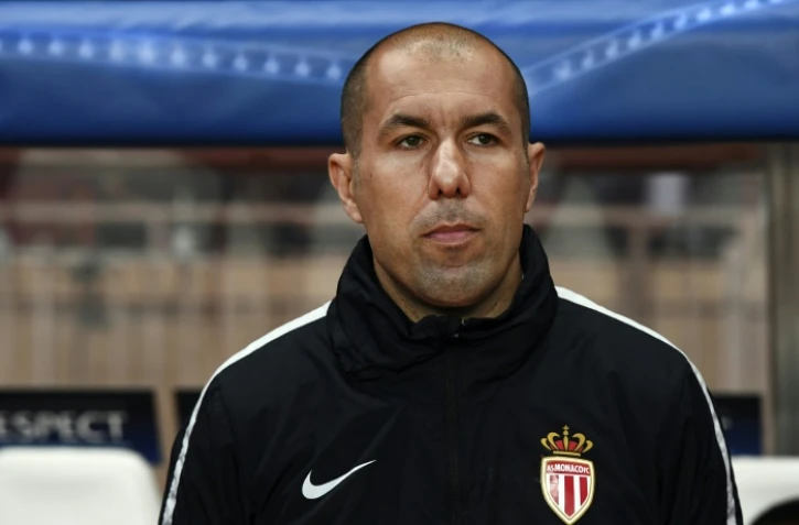 L'entraîneur de Monaco Leonardo Jardim avanr le coup d'envoi du match face à la Juventus en demi-finales aller de C1 à Louis II, le 3 mai 2017