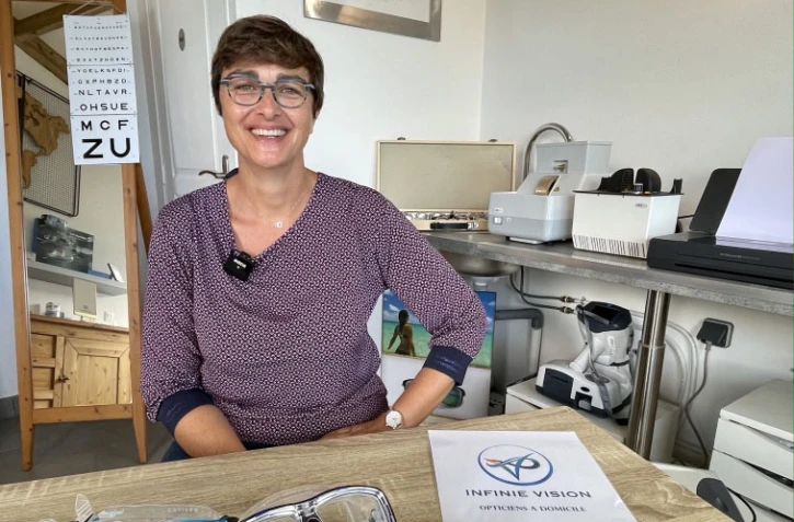 Opticienne à domicile, elle propose des verres adaptés aux sportifs de l'île