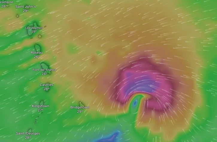 Tempete Bret Matinique 22 juin 2023