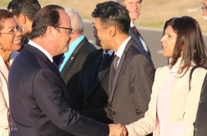 Nassimah Dindar et François Hollande
