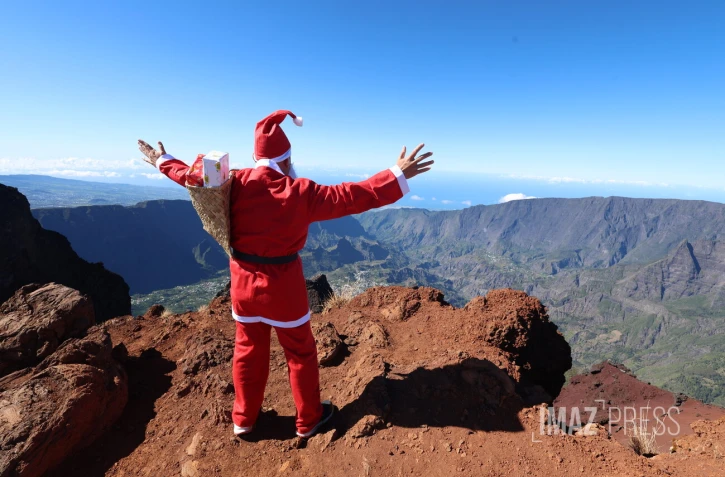 Père Noël au  Piton des neiges 