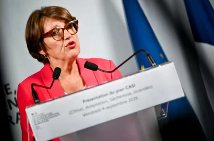 La ministre de l'Agriculture, Annie Genevard, le 4 septembre 2026 à Paris ( AFP / LOU BENOIST )