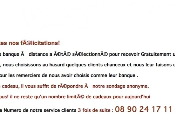 Arnaque crédit agricole 